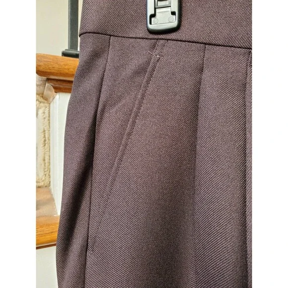 Tony Blake Men's Brown Solid 100% Polyester Straight Leg Dress Pants Size 38R